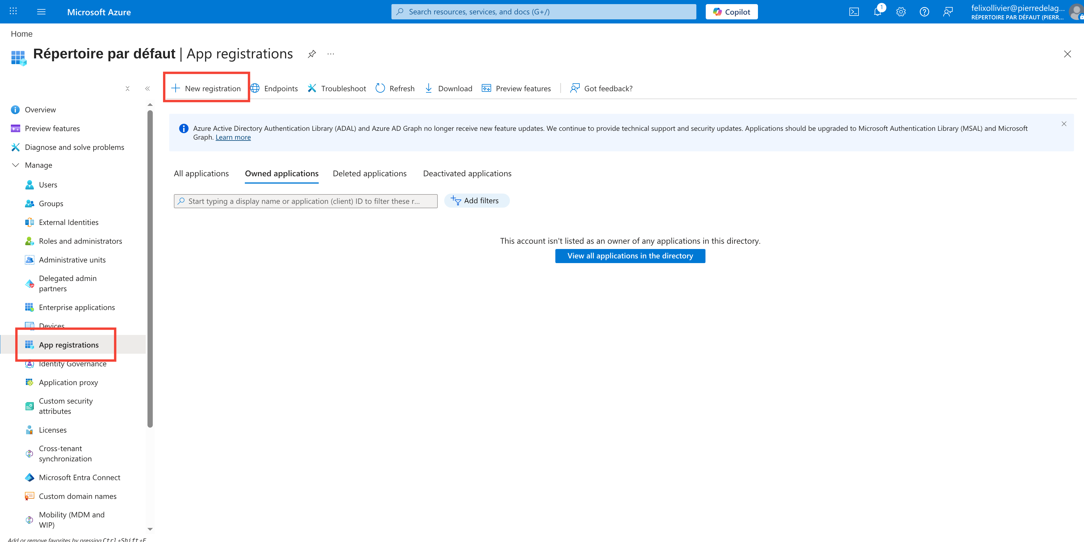Nouvelle app Azure