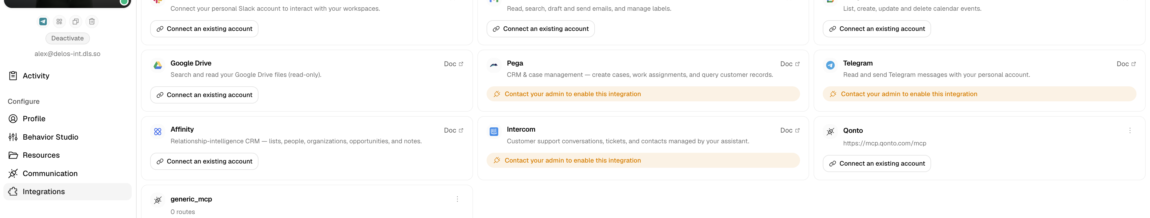 Connexion compte Telegram